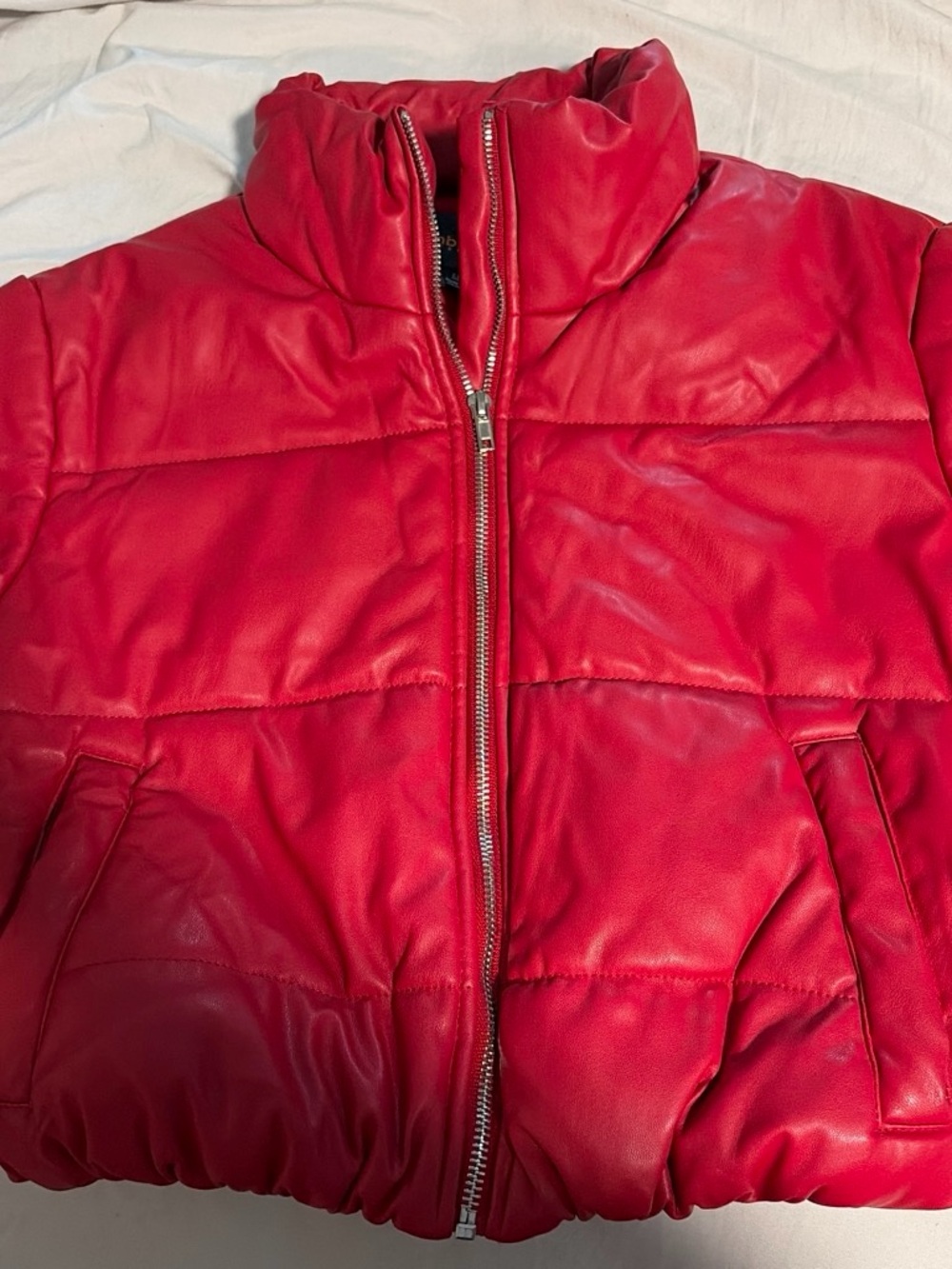Ambiance Red Quilted Puffer Jacket